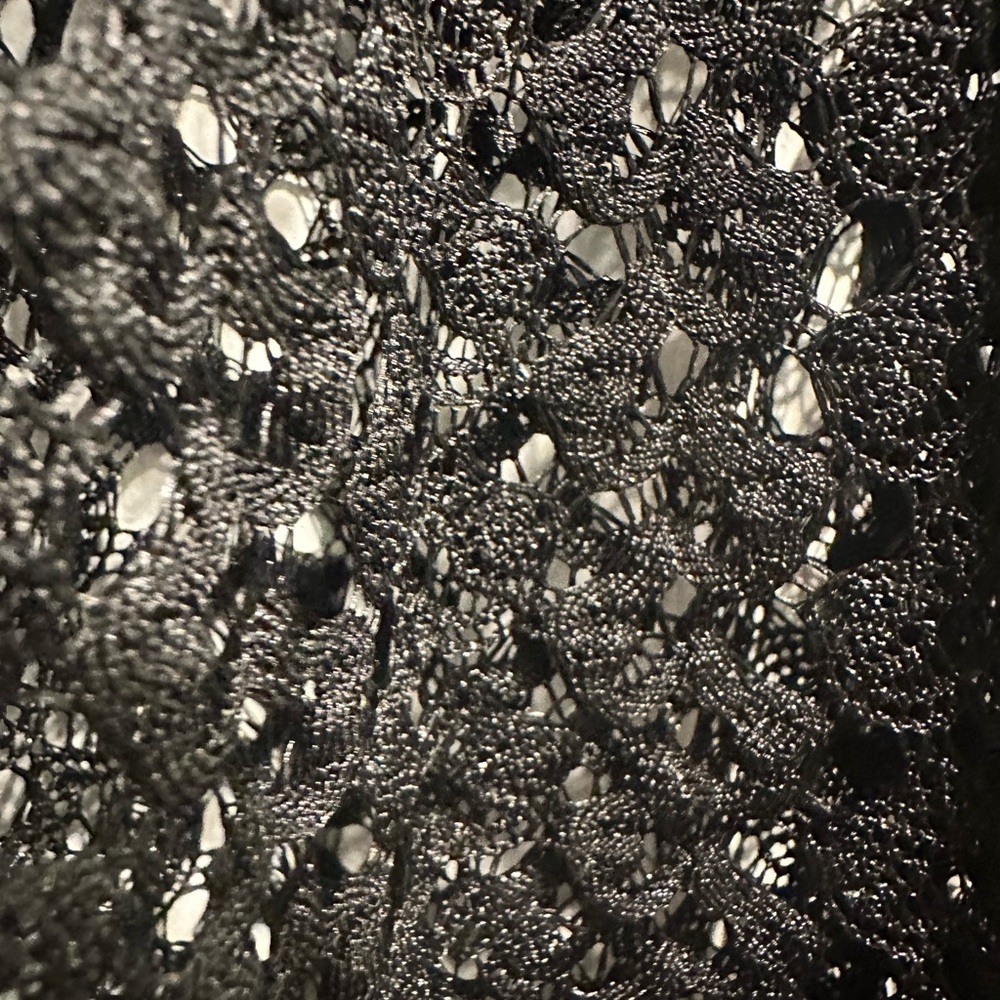 Black mesh racerback swim cover up - Picture 3 of 5